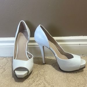 Zara White Heels